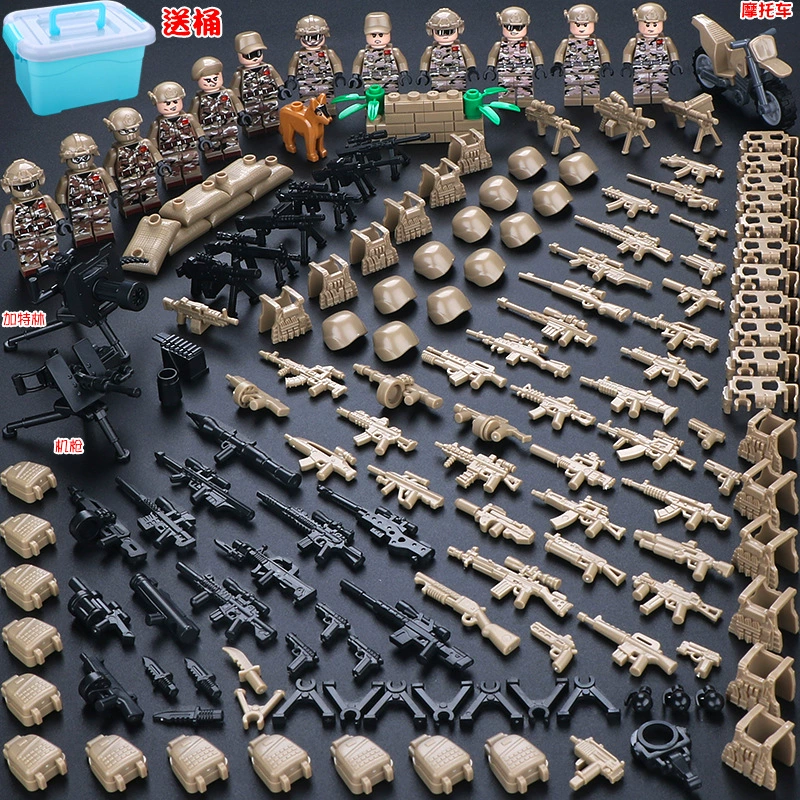 Конструктор с минифигурками (Lego) — военные и полиция, солдаты, техника и аксессуары, наборы