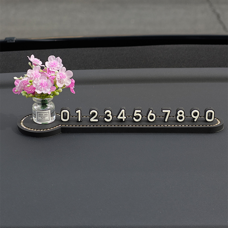 보라색, 흰색, 복숭아꽃, 다이아몬드가 박힌 정지 신호 [무료 숫자 4세트]