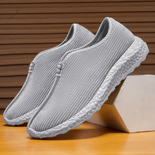 僧鞋男款秋季居士鞋出家人和尚鞋软底软面老北京布鞋一脚蹬休闲鞋