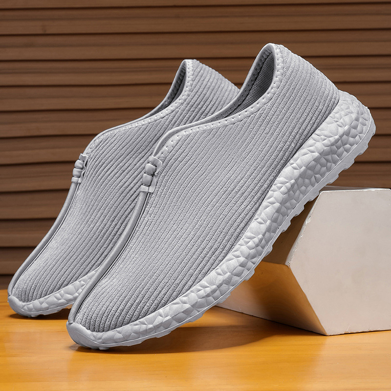 僧鞋男款秋季居士鞋出家人和尚鞋软底软面老北京布鞋一脚蹬休闲鞋