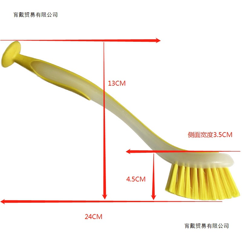 长柄吸盘洗碗盘式刷多用途小号可批发水槽刷彩色立式吸刷彩色蓝色