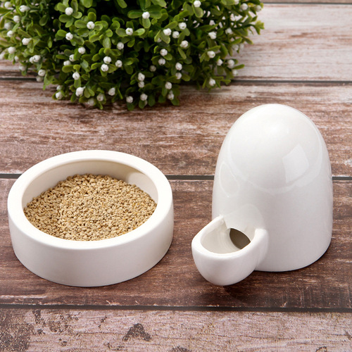 Rutin chicken feeder quail chicks pigeon trough water basin automatic feeding kettle ceramic food basin drinker wholesale