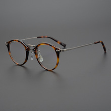 MASUNAGA增永眼镜日本手工眼镜 圆框小脸眼镜框近视眼镜架GMS 805