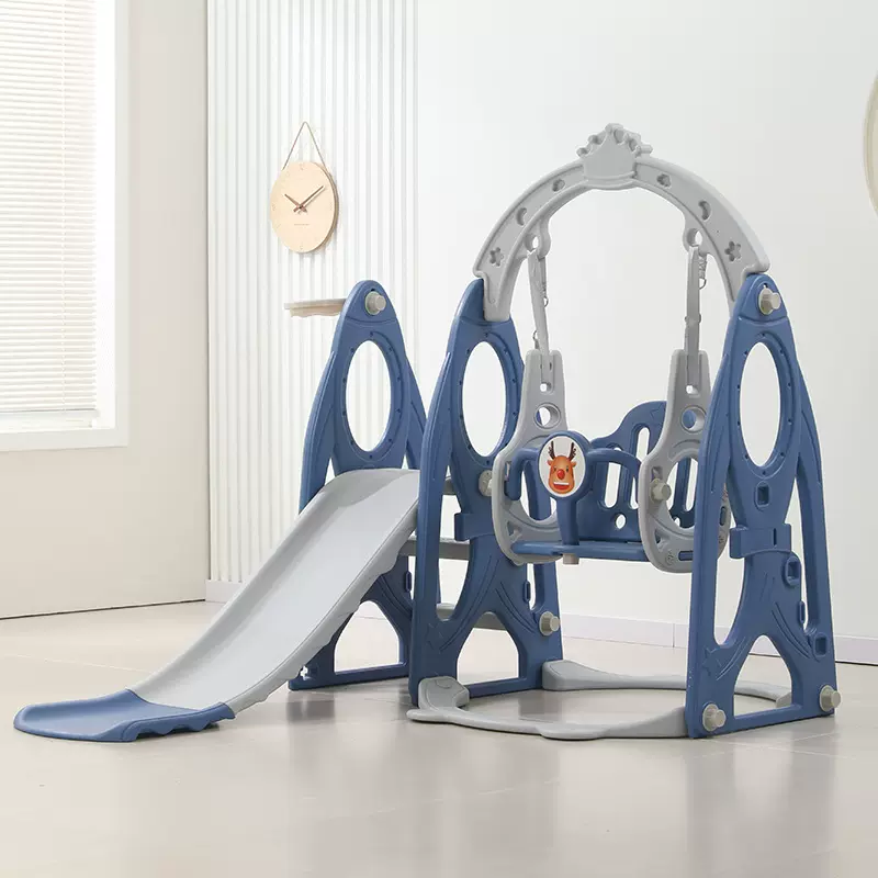 火箭儿童滑滑梯秋千宝宝高扶手室内外家用大滑梯组合婴幼儿四合一