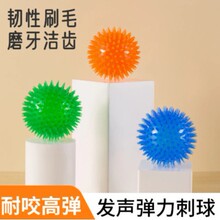 狗狗发声玩具球宠物发声耐咬弹力刺球中大型犬磨牙球狗狗训练玩具