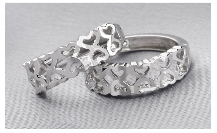 925 pendientes de plata esterlina al por mayor estilo coreano hueco moda joyería de plata esterlina