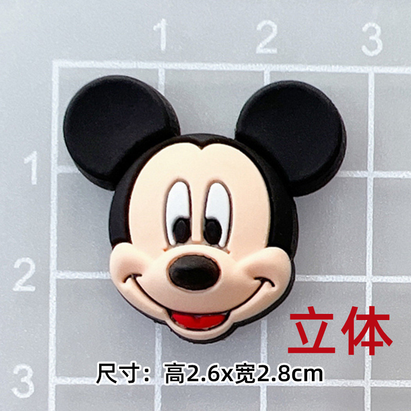 大小ミッキーミニーミッキーマウス DIY 漫画装飾アクセサリー携帯電話ケースパッチ下駄スリッパバックルステッカー|undefined