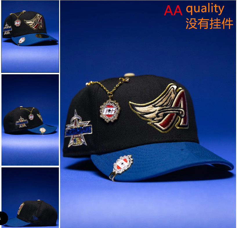 Comercio exterior transfronterizo al por mayor 2026 AA gorra de boca de pato bordado tridimensional ajustable gorra de hip-hop Yankees Dodgers