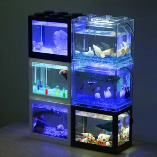 Children's Tank Student Luminous Pet Version Baby Live Animal Pet Small Desktop Jellyfish Non-Toxic Animal Jellyfish Jellyfish