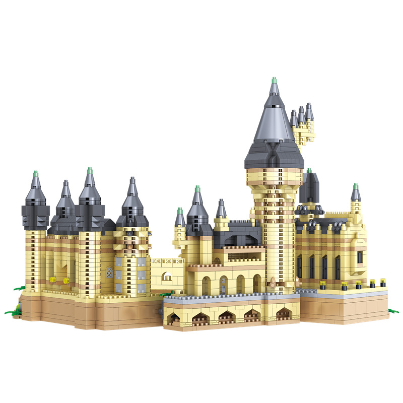 Lezhi ZI9928 Magic College Castle Nueva miniatura de partículas de diamante modelo de construcción de juguete de montaje de bloques de construcción