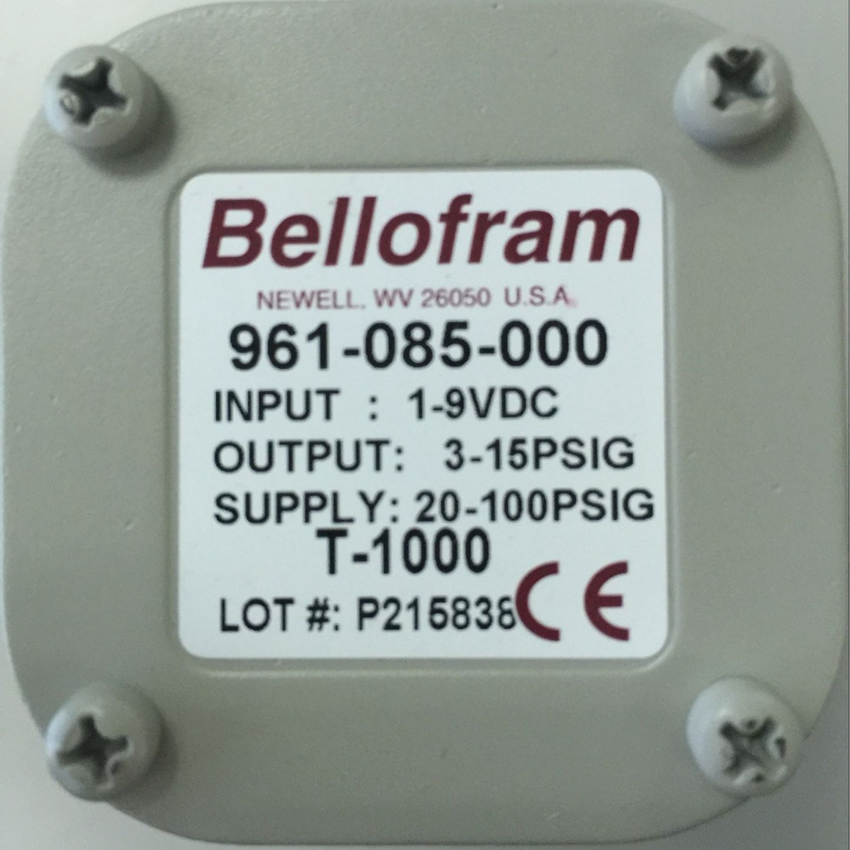 温州艾伦T1000电气转换器比例阀 961-087-000