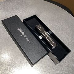 【Dropshipping】Stüssy Metal Gun Black Silver Straight Spray Flame Lighter Creative Gift