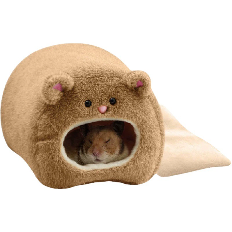 Гнездо для хомяка, теплое гнездо для зимы, спальное место, спальный мешок, хлопковое гнездо для золотистого хомяка, маленький домик-гнездо, дропшиппинг с TikTok, милое.