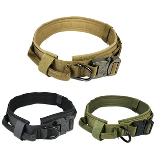 Tatical Outdoor Horse Dog Special Tactical Collar Wear-Resistant Traction Dog Training Durable Camouflage Military