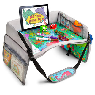 Kids Travel Tray Car Seat Organizer Storage Pocket Child Travel Tray