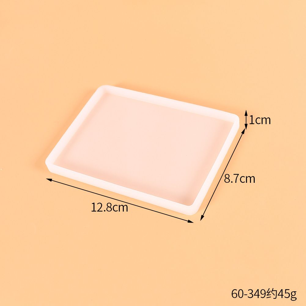 DIY cristal epoxi molde de pastel de silicona amor redondo cuadrado rectangular Mesa posavasos Decoración