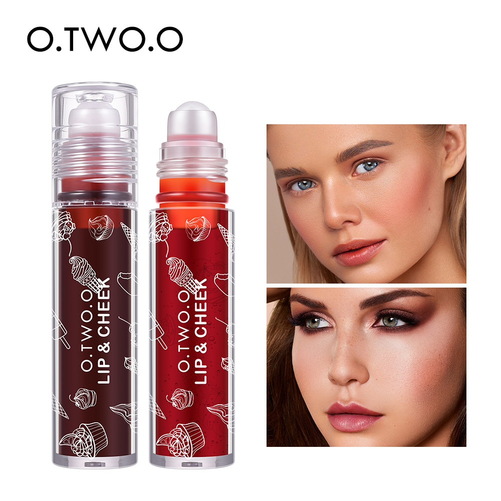 O.TWO.O滾珠唇頰兩用染唇液  提升氣色保濕唇釉口紅腮紅液YJ005