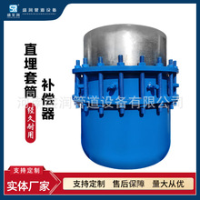 热力蒸汽管道直埋套筒补偿器 双向免维护双法兰管式伸缩节膨胀节