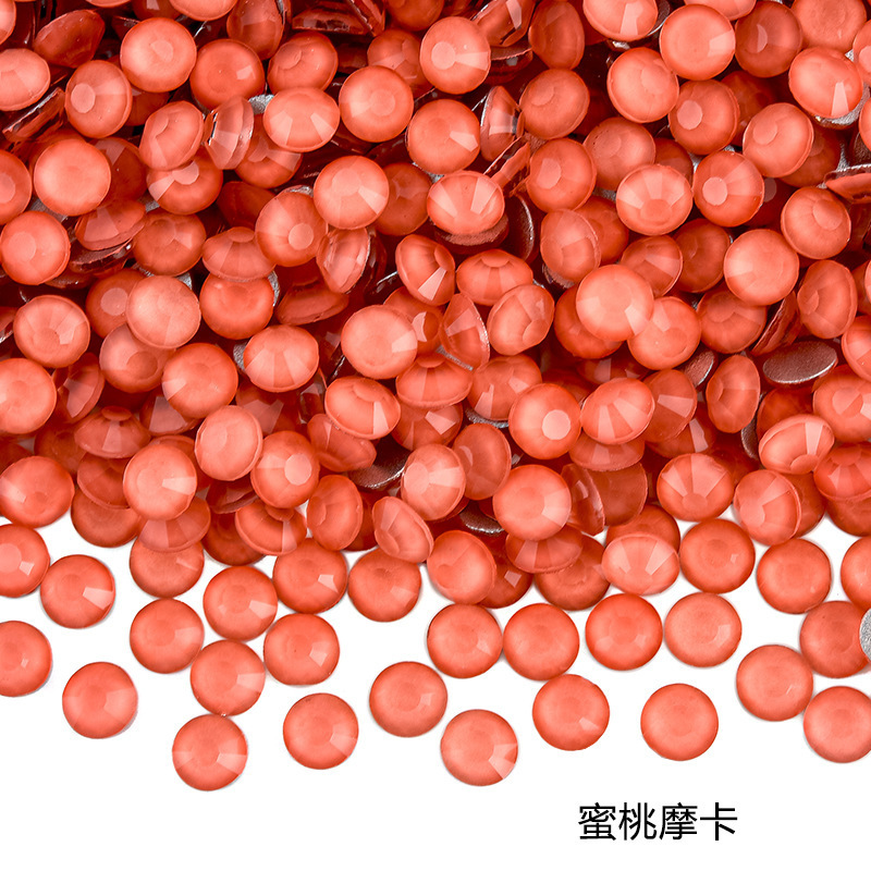 玻璃平底摩卡钻 美甲饰品diy手机壳水晶贴钻装饰品幻彩指甲钻批发|undefined