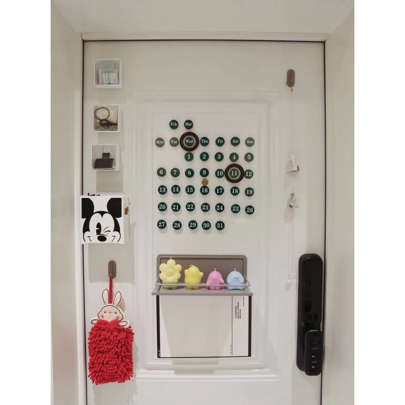 3cm 녹색 자석 + 스티커 + 로고 원