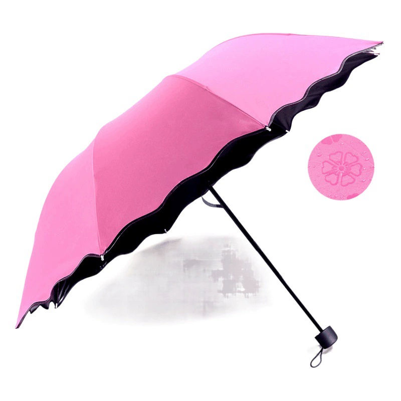 Water Blossom Umbrella женский солнцезащитный Зонт солнцезащитный винил три складных УФ-защиты рекламный Зонт с логотипом