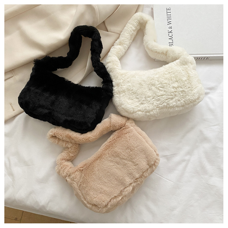 Soft Cute Casual Plush Bag display picture 5