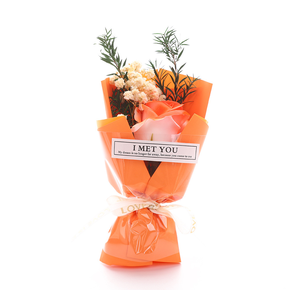 520 Día de San Valentín creativo estrella seca rosa flor de jabón mini ramo de flores exquisito regalo de acompañante al por mayor