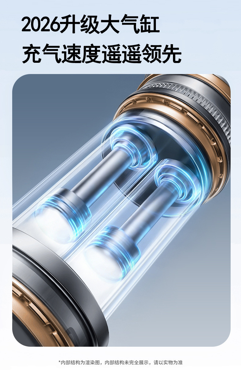 Car-mounted air pump and emergency power supply all-in-one device with power bank, portable tire inflator, and battery jump starter