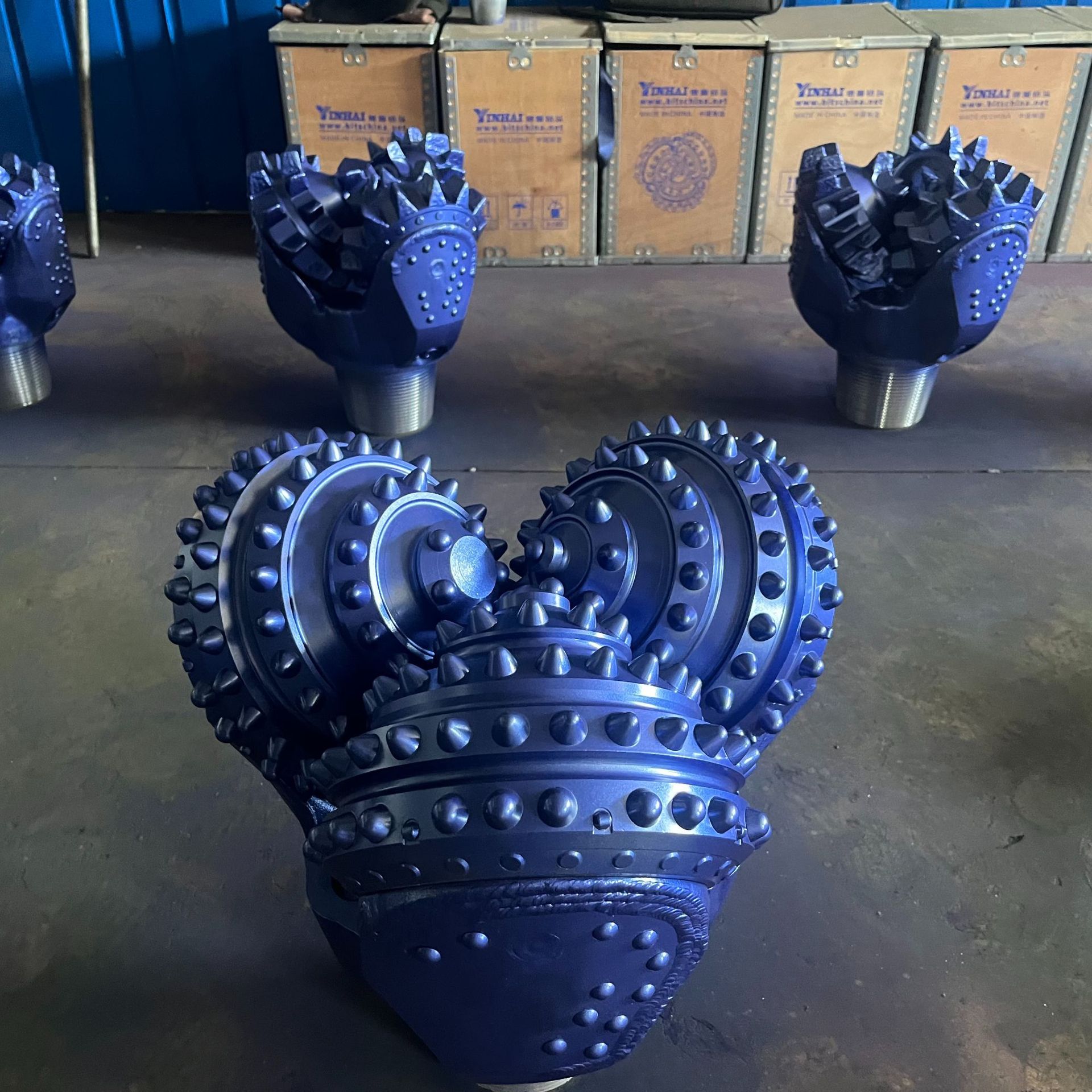 银海钻头厂家供应YHA 18寸 517镶齿三牙轮钻头橡胶滑动密封