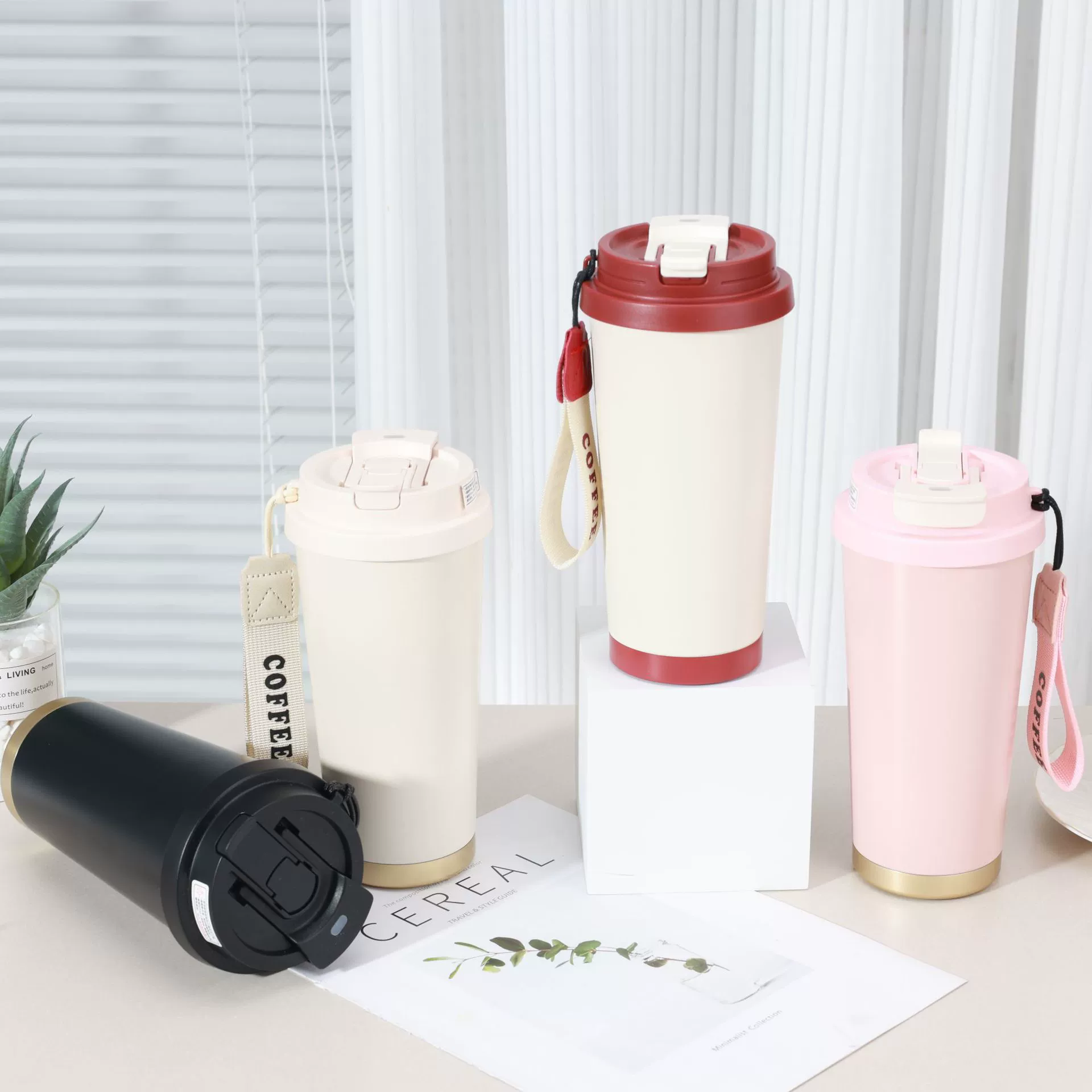 Индивидуальная кофейная чашка с ландышем, термос из нержавеющей стали 314, двойная чашка для питья, автомобильная чашка, подарочная чашка, оптовая продажа