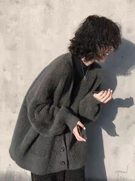 velvet demi-season cardigan