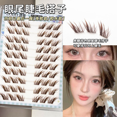 狐は偽のまつげを掛けます。