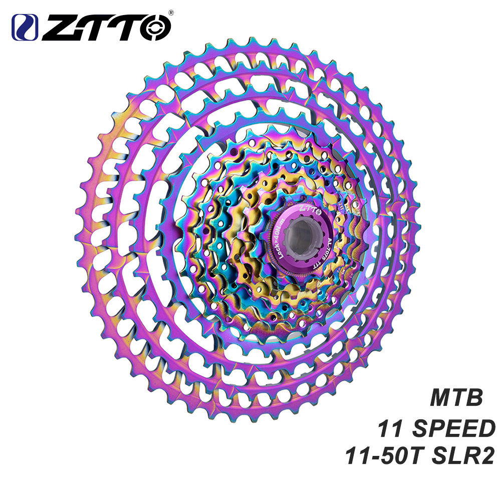 Volante de tarjeta de bicicleta de montaña ZTTO 11 velocidades 11-50T volante de color ultraligero velocidad variable piñón Talun