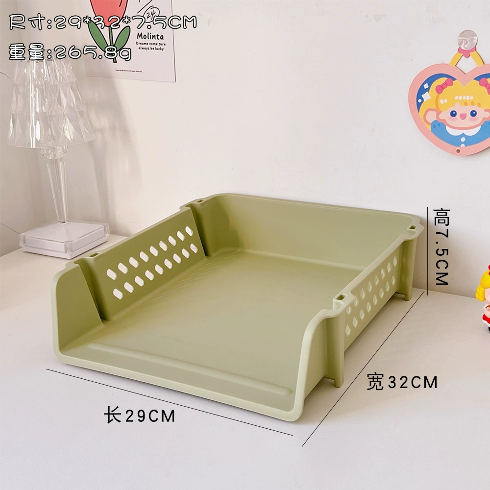 Folding cosmetic storage box, face mask, capacious table storage basket, internet celebrity