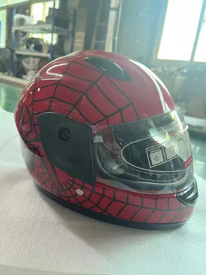 Jiarui Children's Motorcycle Helmet Electric Motosiklet kaskı (dəbilqə) - red-spider