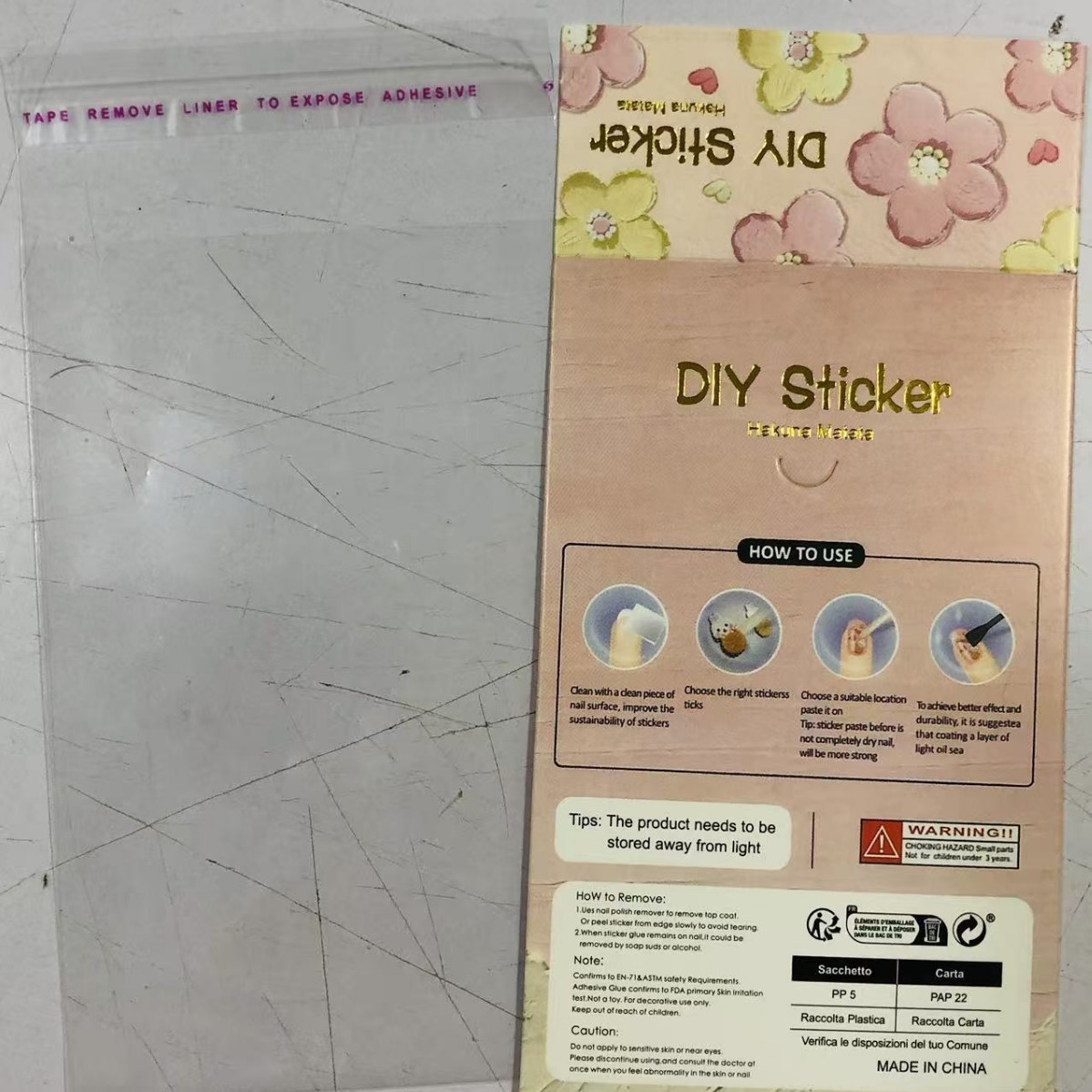 Sticker Cardboard Packaging [Cardboard + Opp Bag] Self-Packaging. Single Orders Will Not Be Shipped