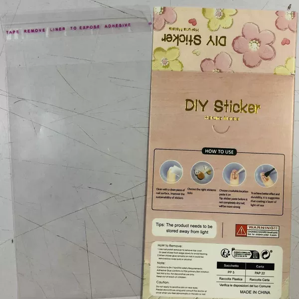 Sticker Cardboard Packaging [Cardboard + Opp Bag] Self-Packaging. Single Orders Will Not Be Shipped