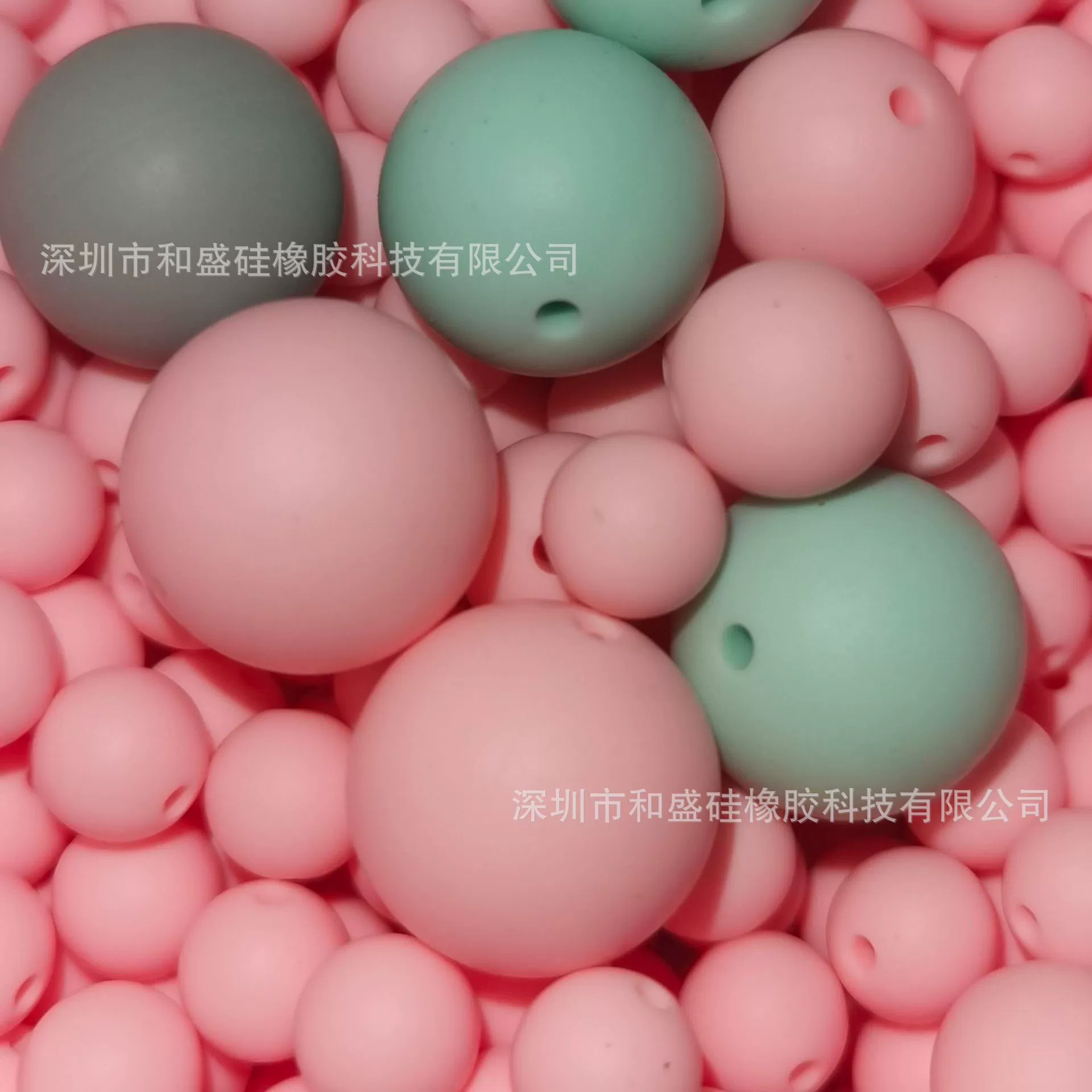 Горячие продажи силиконовых бусин для детских прорезывателей, аксессуары для DIY украшений, жевательные силиконовые бусины круглой формы оптом