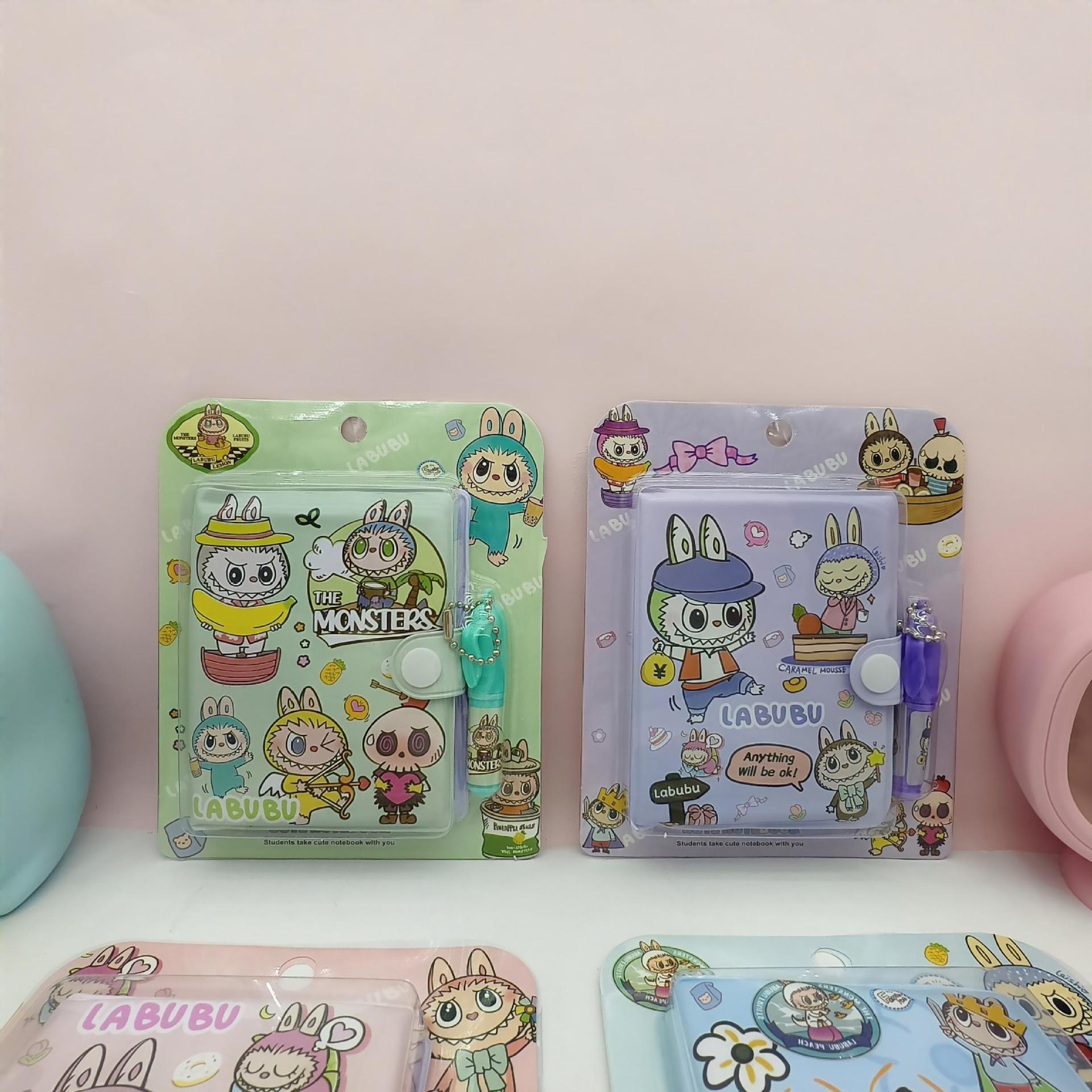 Caza de brujas con bolígrafo K-POP lindos dibujos animados de alto valor de la cara diario de estudiantes regalos portátiles pequeños premios