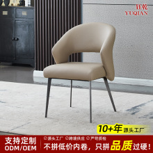 品质款轻奢猫爪皮餐椅加厚弹簧包久坐不塌批发现代家用餐厅靠背椅