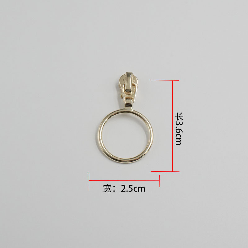 批发金属拉链头 3号拉链头浅金拉头拉片箱包拉链拉扣头5号拉链头|undefined