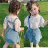 Children's cute summer set, shirt, dress, for 3-8 years old