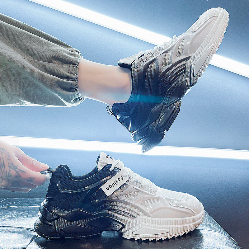 2024. gada vasaras jauni elpojoši apavi vīriešiem un pusaudžiem, ikdienas tētis korejiešu izdevums, sporta apavi augumam,_voghion.com