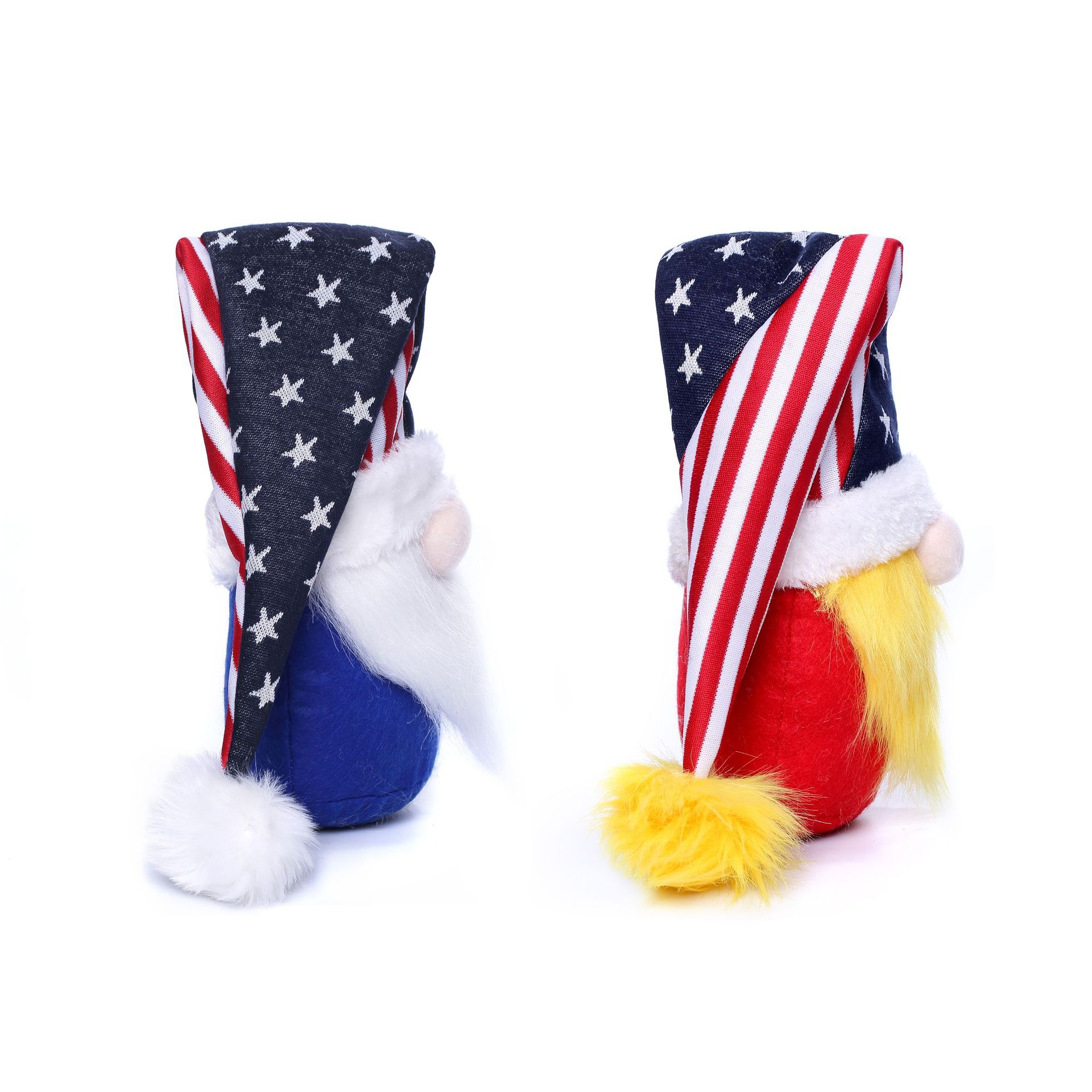 2023 transfronterizo Día DE LA Independencia Americana a rayas estrella de cinco puntas enana muñeca sin rostro Rudolph muñeca decoración lote