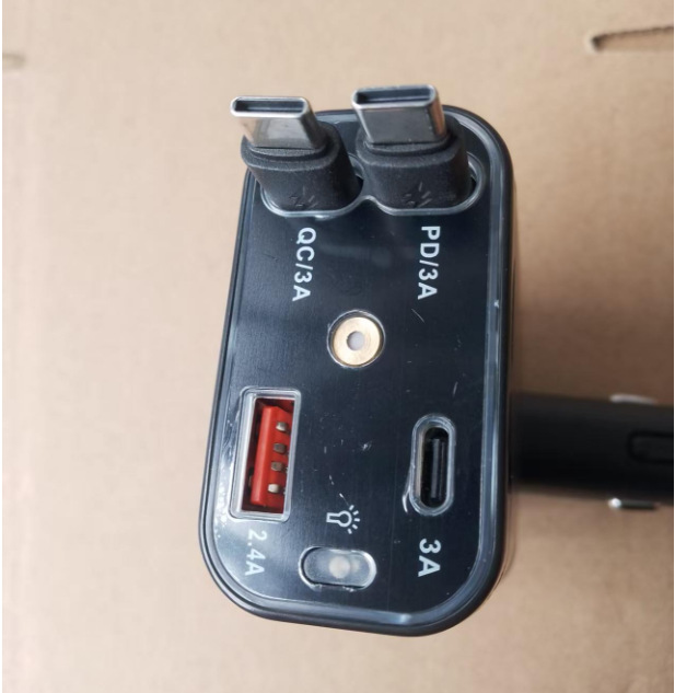 Chezai – Car Charger Mobil şarj cihazları - c6-starry-sky-light-retractable-cable-car-charger-type-c-type-c