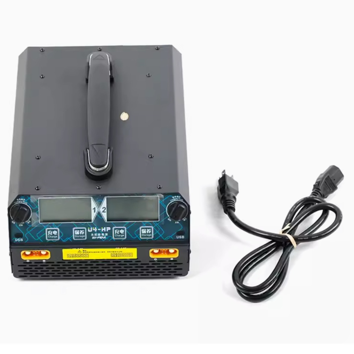 EV-PEAK永航 U4-HP植保飞机HV锂电池25A智能充电器2400W双路6-14S