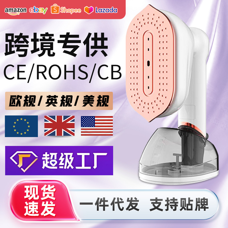 Cross-Border Travel Mini Ironing Machine, Handheld Garment Steamer, Dry and Wet Dual-Use Foldable Rotating Small Electric Iron