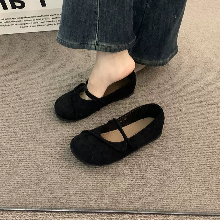 Туфли с круглым носком в ретро-стиле Birkenstock для женщин, ранняя весна-осень-зима, лесной стиль, плоская подошва, Mary Jane, балетки в стиле бабушки