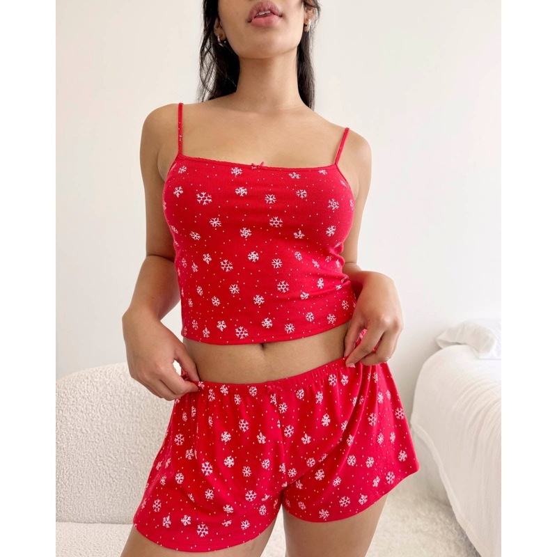 亚马逊女士睡衣女式睡衣家居服睡衣女秋冬睡衣套装圣诞睡衣欧美|undefined