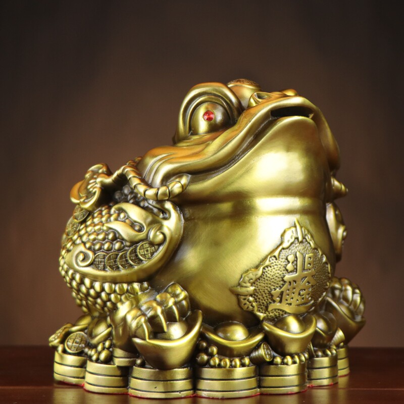 Three-Legged Golden Toad, Three-Legged Golden Toad for Good Fortune, Home and Shop Decoration, Wealth Comes in Abundance, Golden Toad Three-Legged Golden Toad, Three-Legged Golden Toad for Good Fortune, Home and Shop Decoration, Wealth Comes in Abundance, Golden Toad